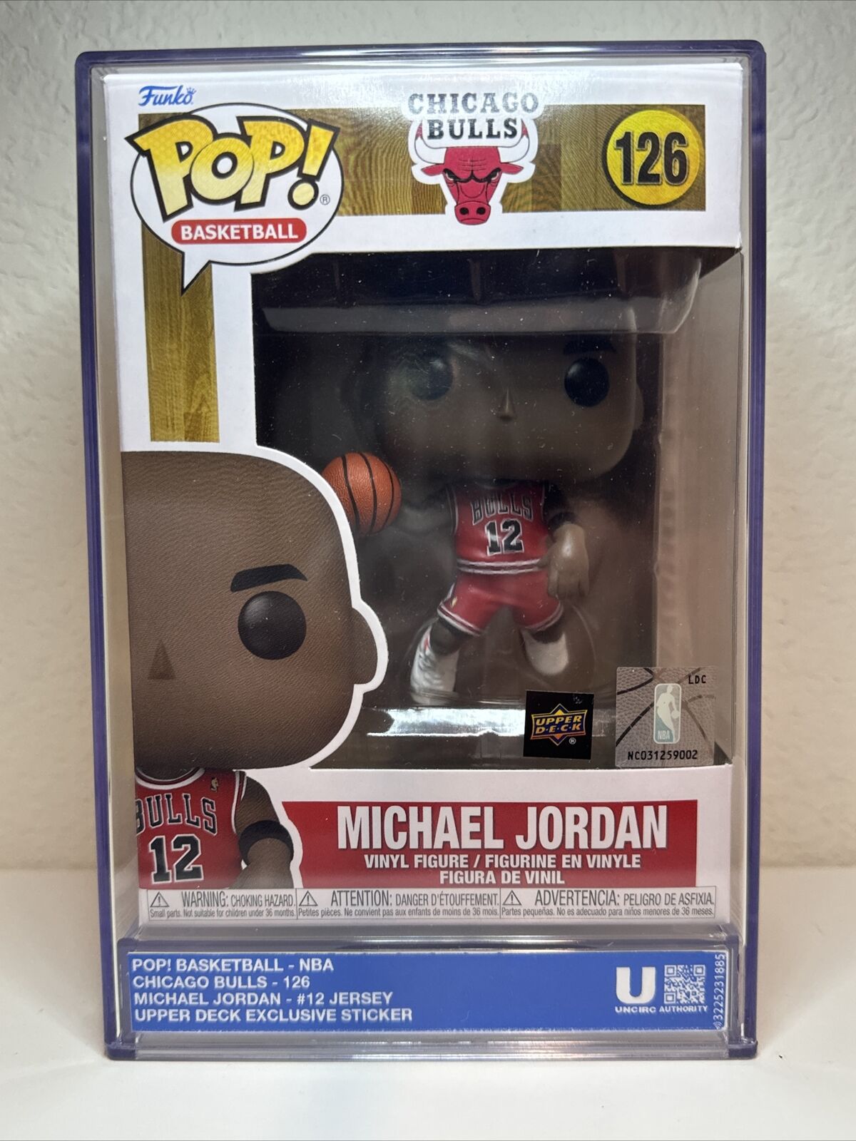 Michael Jordan FUNKO POP #126 UPPER DECK Exclusive