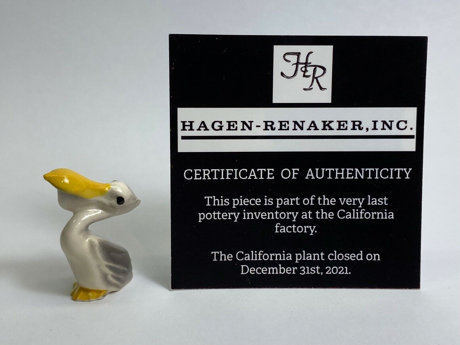 Hagen Renaker #014 A-041 Pelican Mama Last of the HR Factory Stock BIN