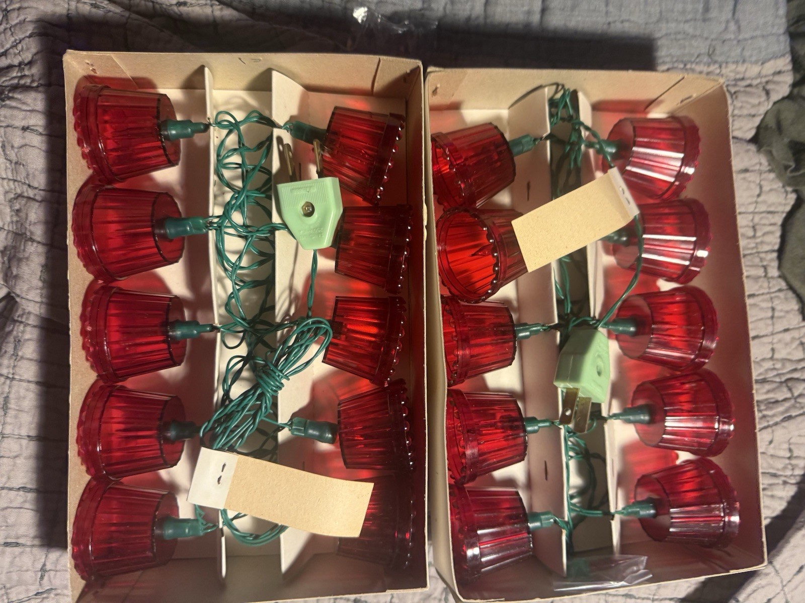 Vintage Miro Star Christmas Votive Lights NOS 2 Sets 20 Lights Original Box Vintage Miro Star Christmas Votive Lights NOS 2 Sets 20 Lights Original Box