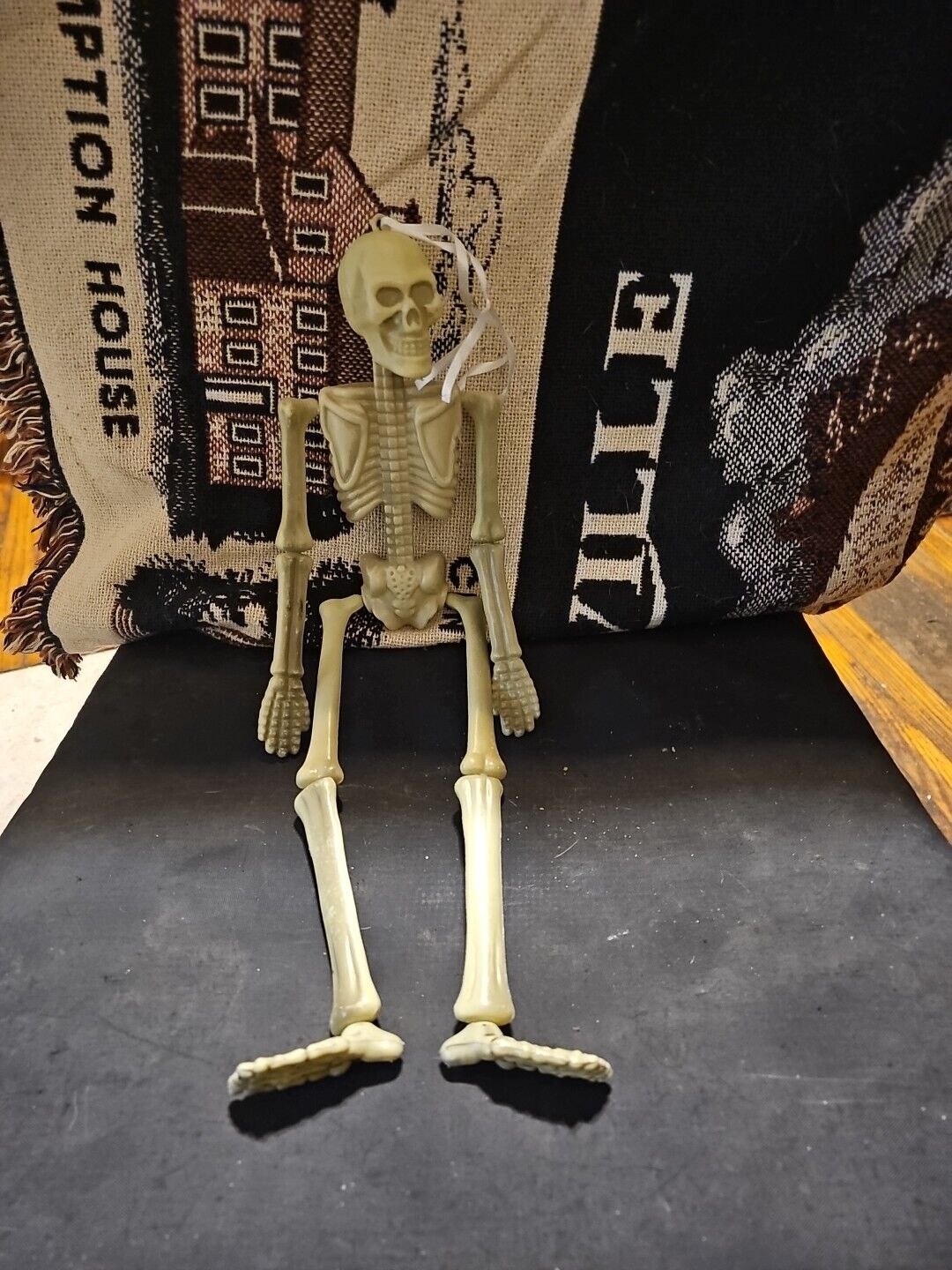 vintage 19” halloween hanging skeleton