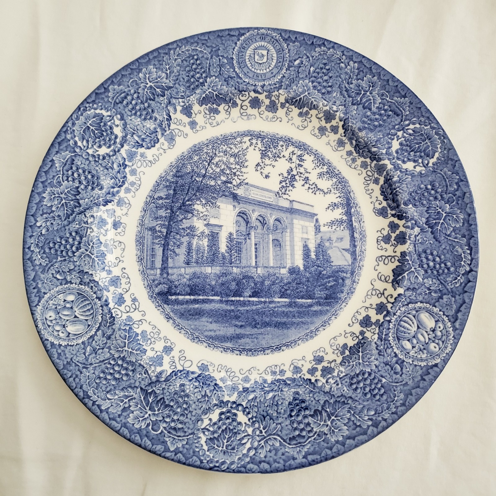 University of Michigan Rare Wedgwood Commem. Plate - William L. Clements Library University of Michigan Rare Wedgwood Commem. Plate - William L. Clements Library