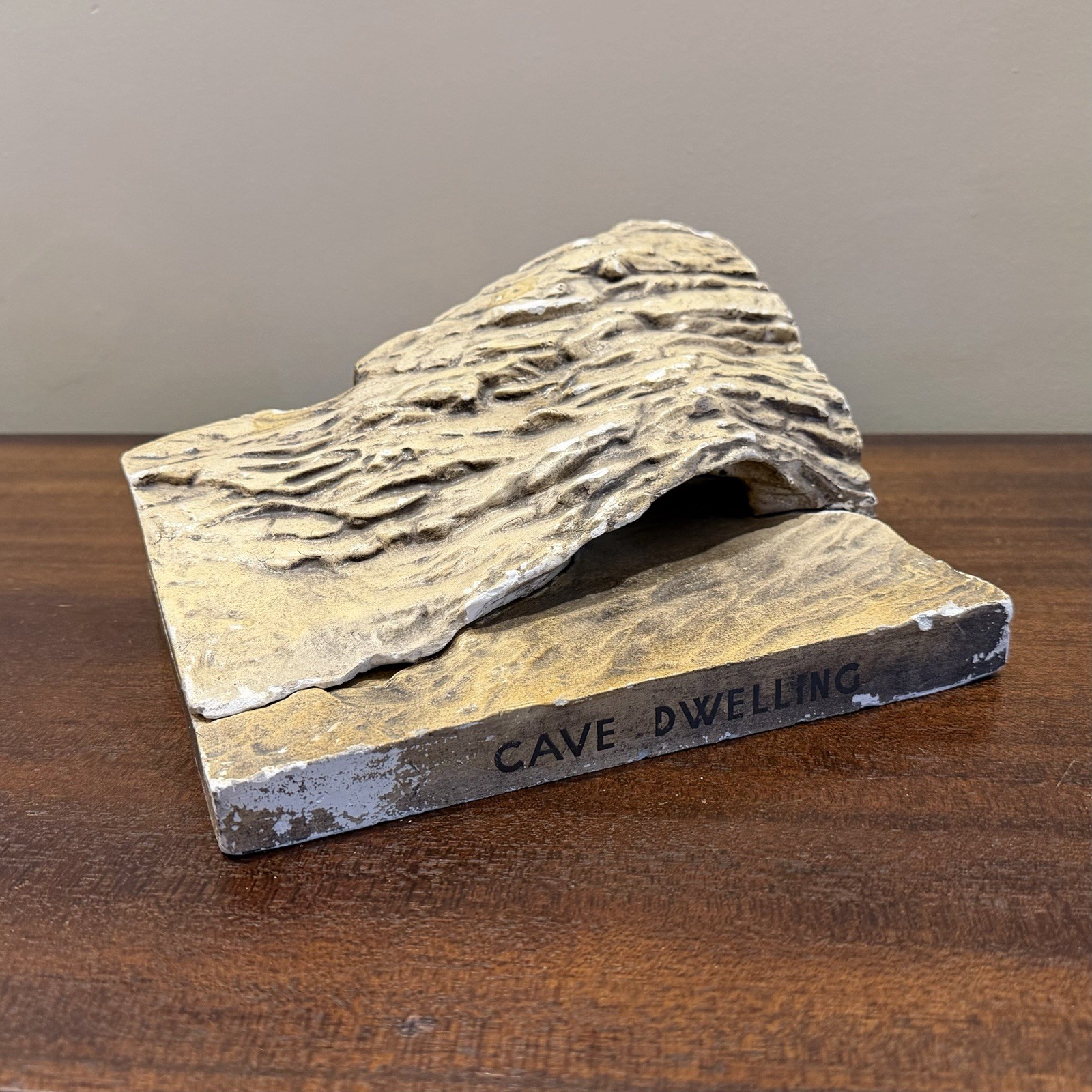 Vintage WPA Museum Extension Project Cave Dwelling Plaster Model Vintage WPA Museum Extension Project Cave Dwelling Plaster Model