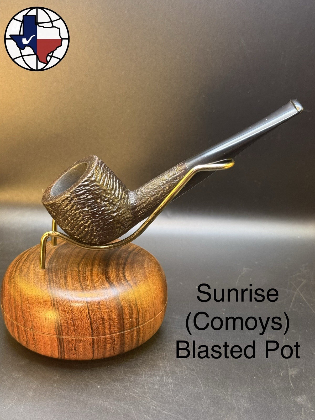 Vintage Sunrise (Comoys Sub) Blasted Pot Tobacco Pipe Vintage Sunrise (Comoys Sub) Blasted Pot Tobacco Pipe