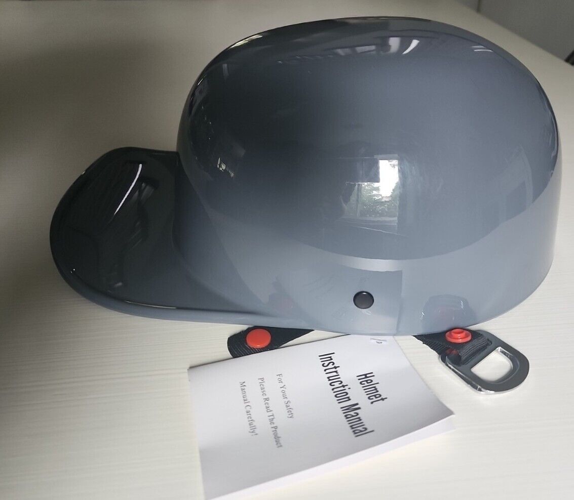 NEW NWT DOT Fmvss 218 Baseball Cap Hat Reverse STYLE DOT Motorcycle Helmet