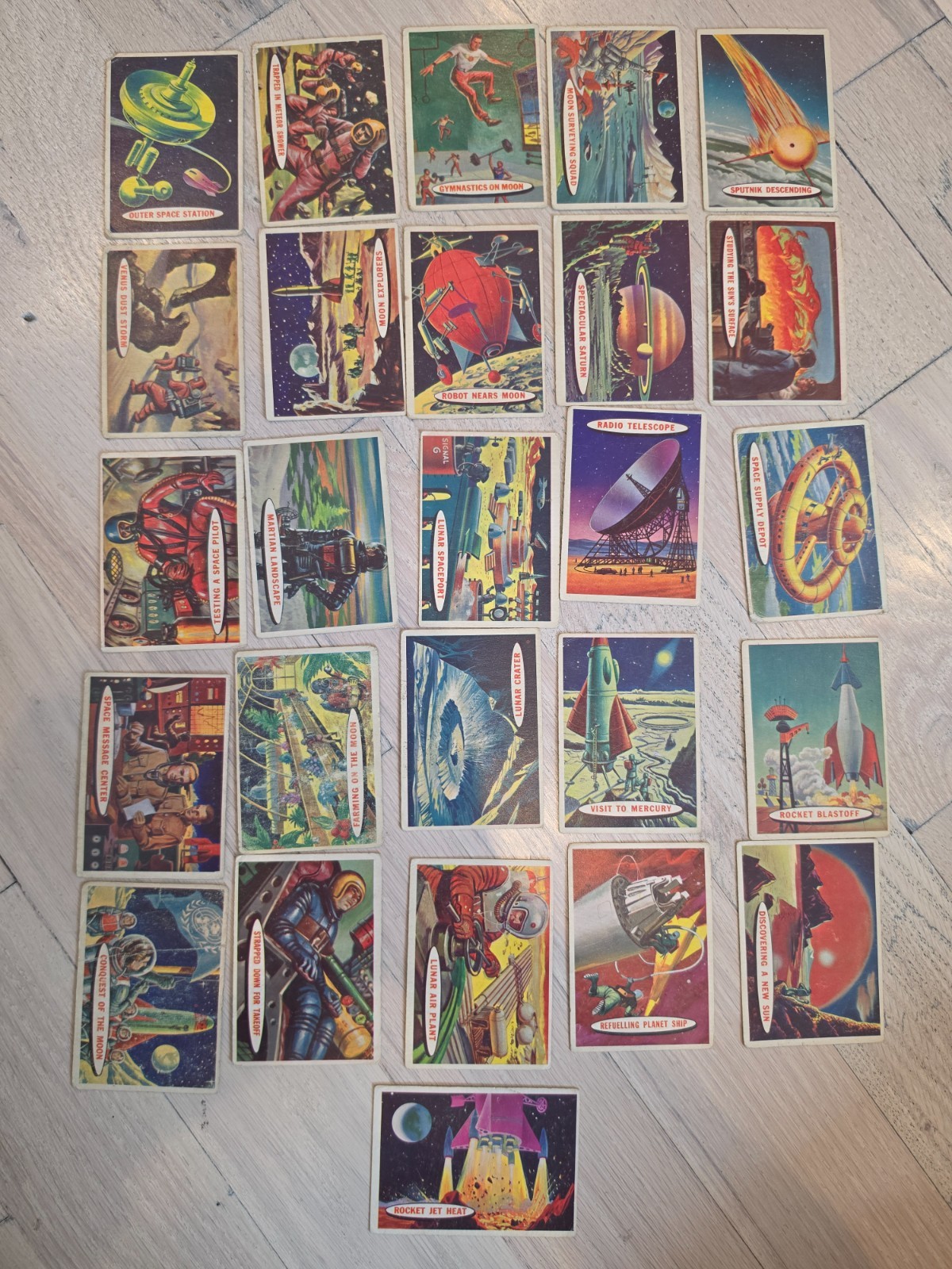Lot Of 26 1957 Topps Space Cards VG to EX Condition nice lot Lot Of 26 1957 Topps Space Cards VG to EX Condition nice lot
