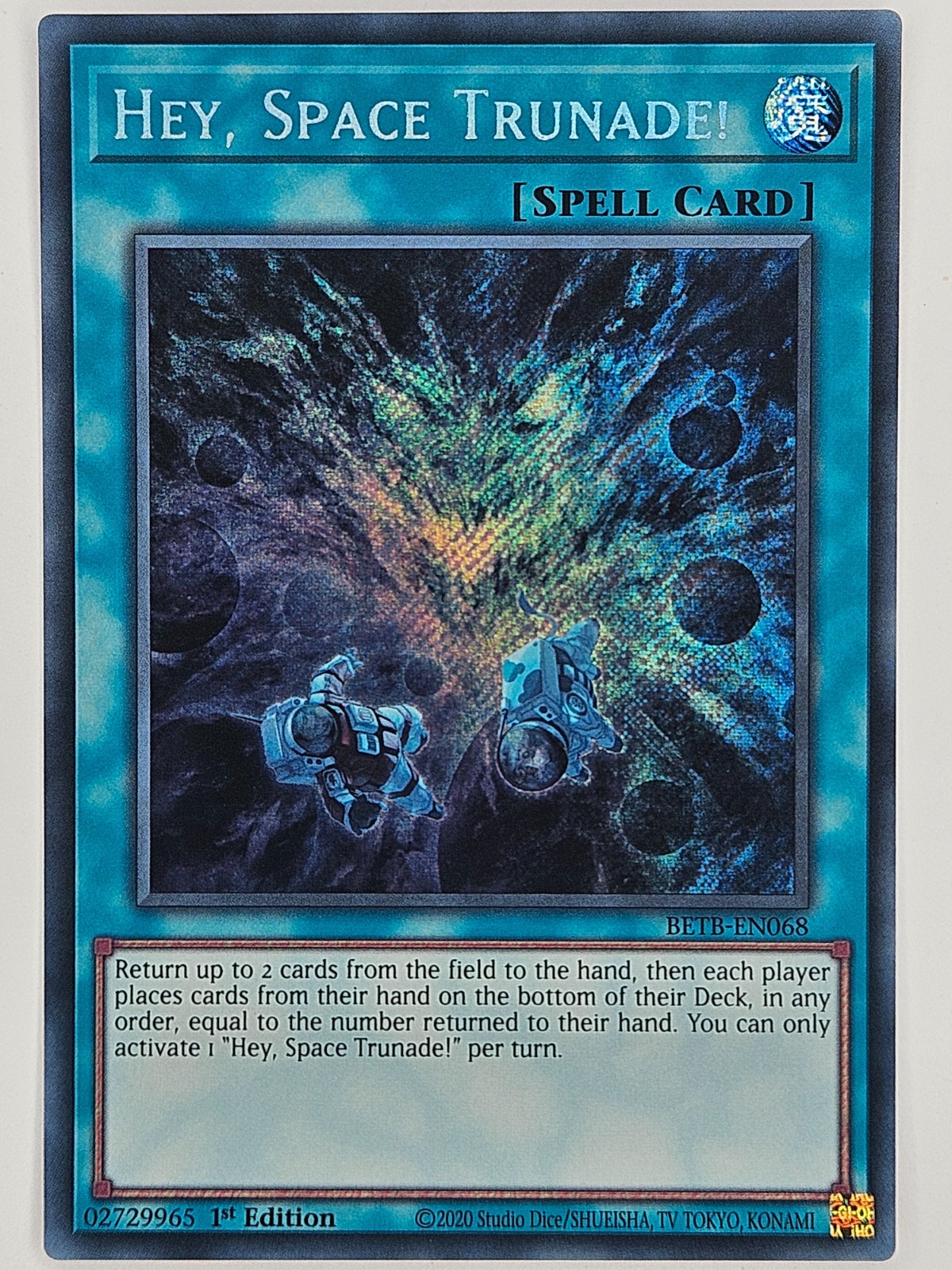 YuGiOh BETB-EN068 Hey, Space Trunade Secret Rare