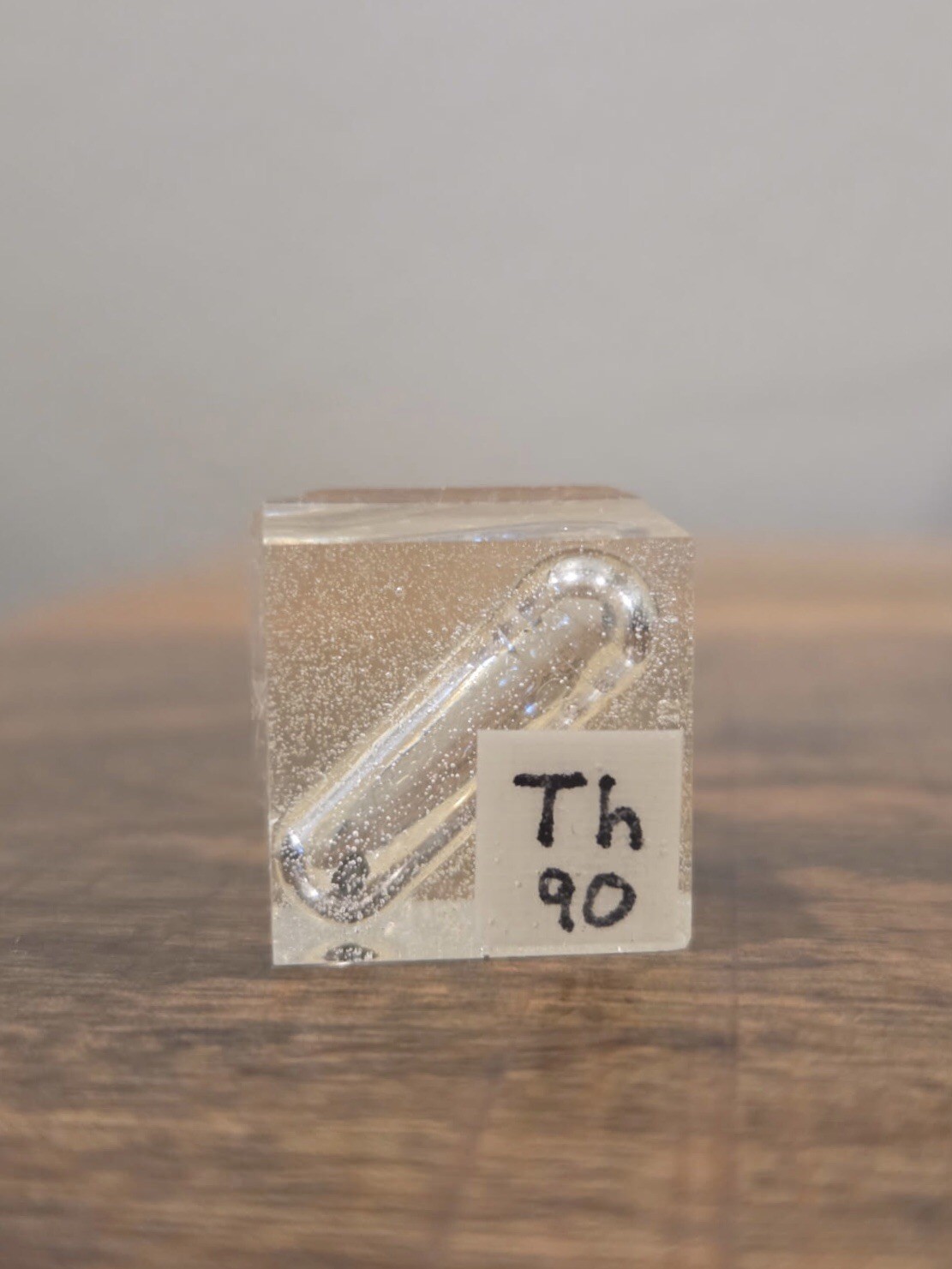 Thorium Metal - Resin Encased - 99.9% Pure Element 90 Th