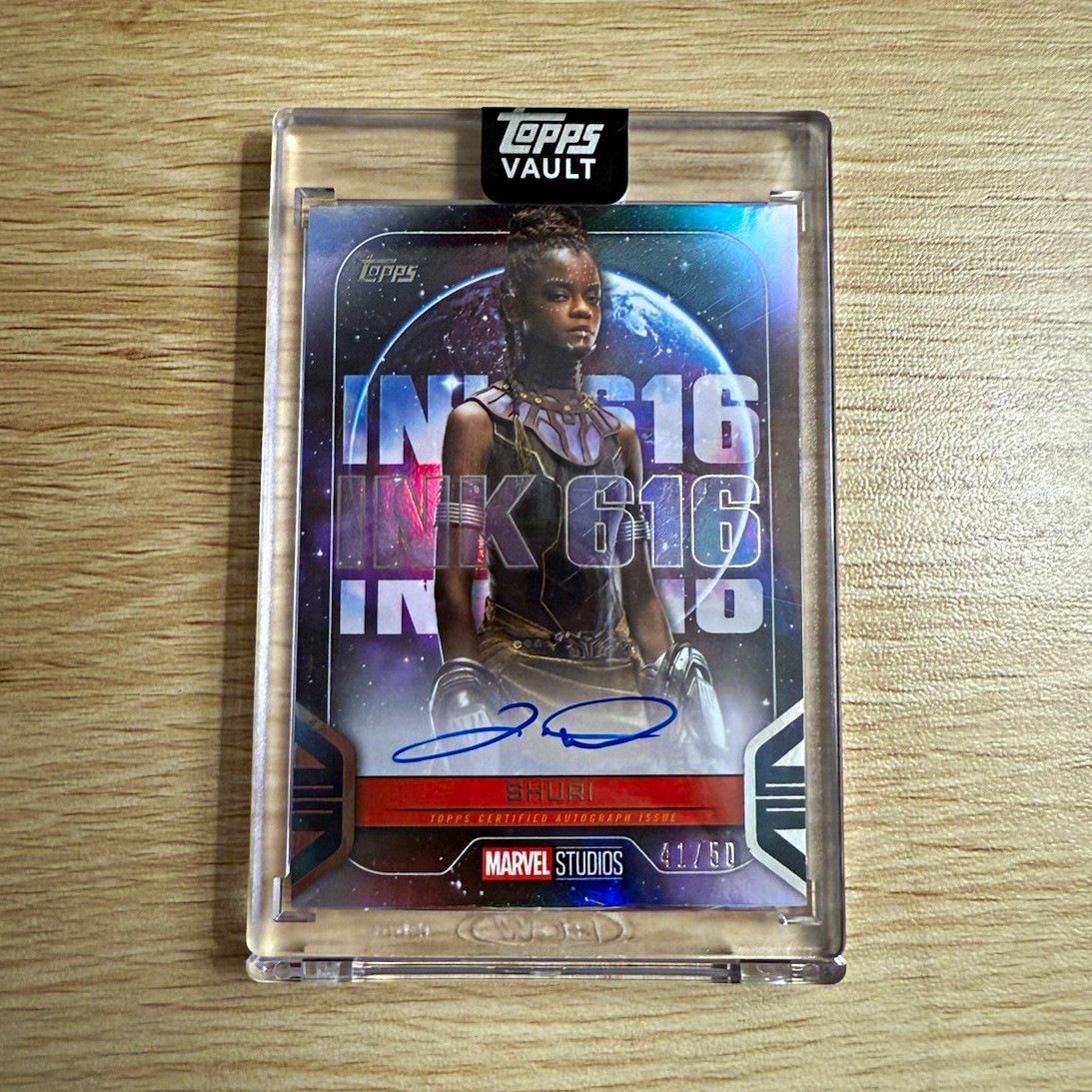 2026 Topps Vault Marvel Black Panther Shuri INK-LW Autograph Letitia Wright /50 2026 Topps Vault Marvel Black Panther Shuri INK-LW Autograph Letitia Wright /50