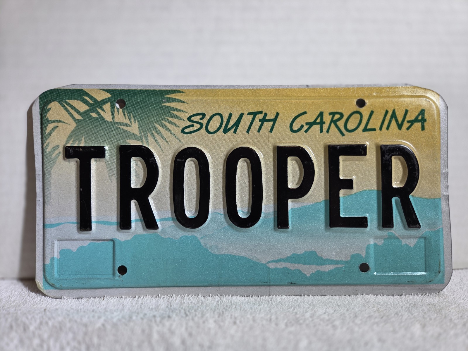 Vintage 2002 South Carolina Vanity License Plate " TROOPER " STATE POLICE Vintage 2002 South Carolina Vanity License Plate " TROOPER " STATE POLICE