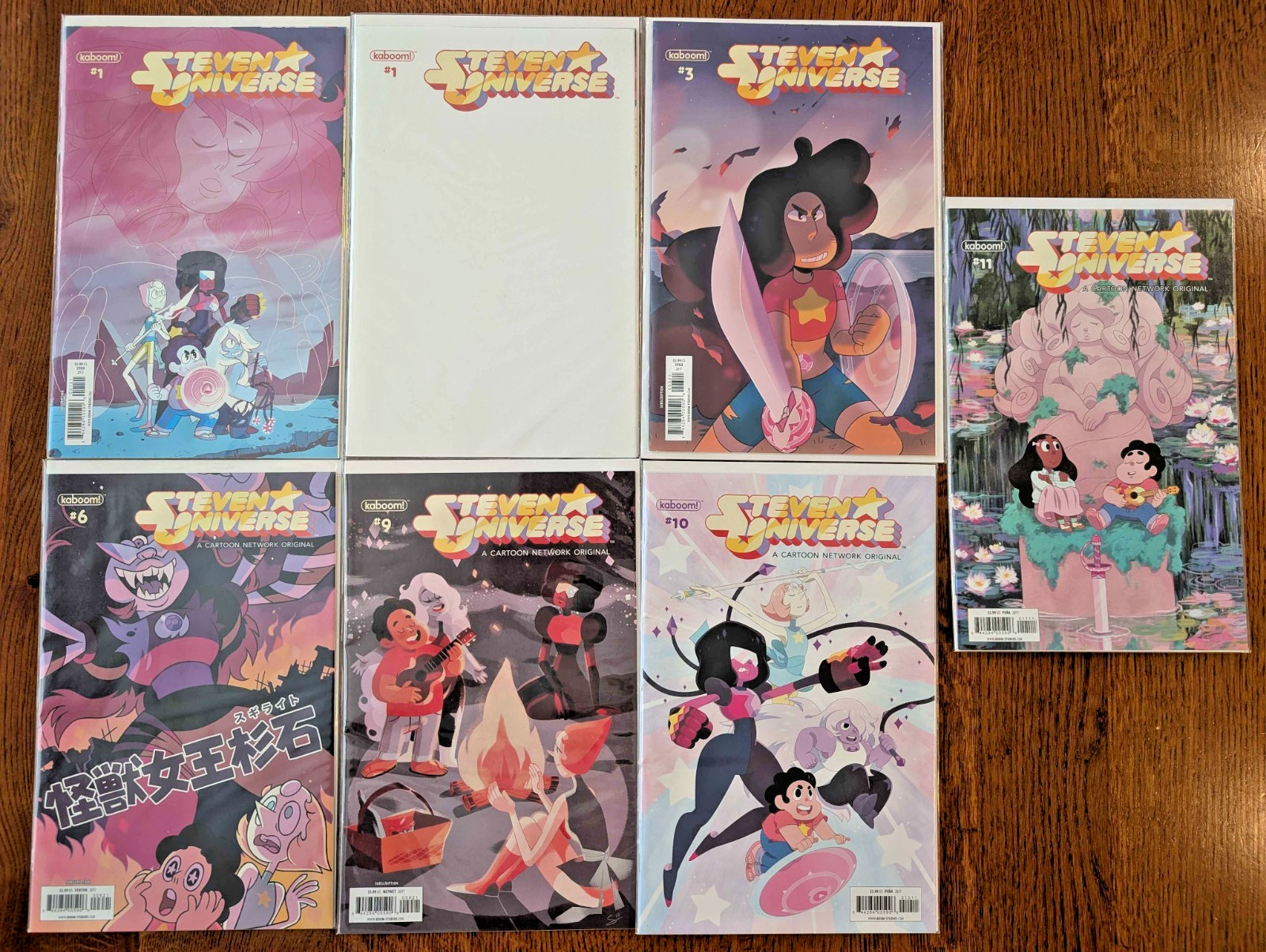Steven Universe Comic Book Lot Issues # 1 3 6 9 10 11 (2017) RARE COVERS Steven Universe Comic Book Lot Issues # 1 3 6 9 10 11 (2017) RARE COVERS