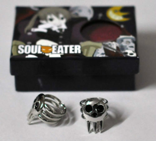 1 Pair Cosplay Ring Soul Eater Death The Kid Cosplay 2 Rings Set in box 1 Pair Cosplay Ring Soul Eater Death The Kid Cosplay 2 Rings Set in box