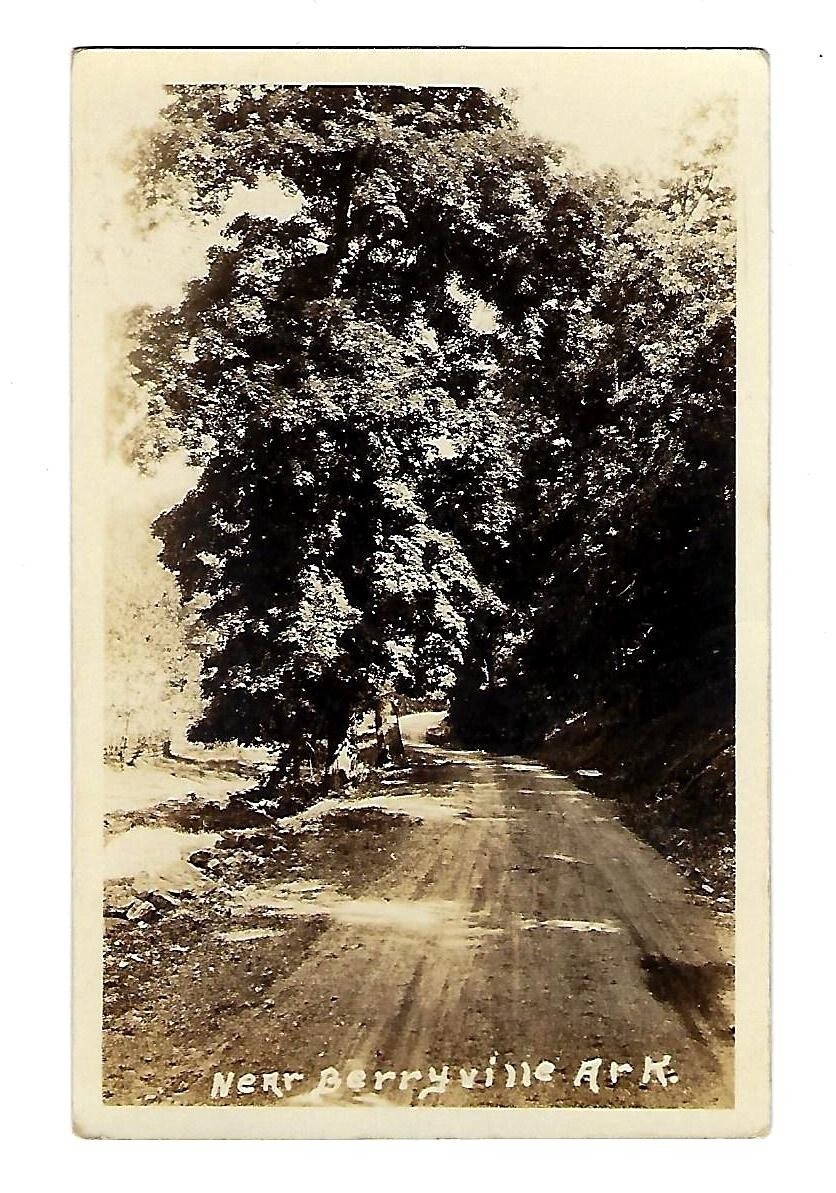 Early 1900's RPPC Trail/Road Near Berryville Ark