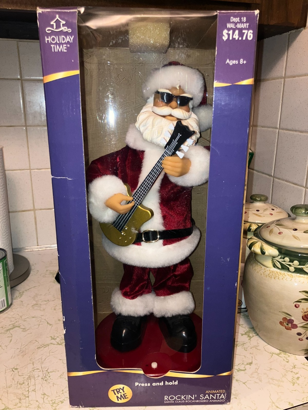 VTG Gemmy 17" Animated Rockin' Santa Animatronic Christmas Décor USED VTG Gemmy 17" Animated Rockin' Santa Animatronic Christmas Décor USED