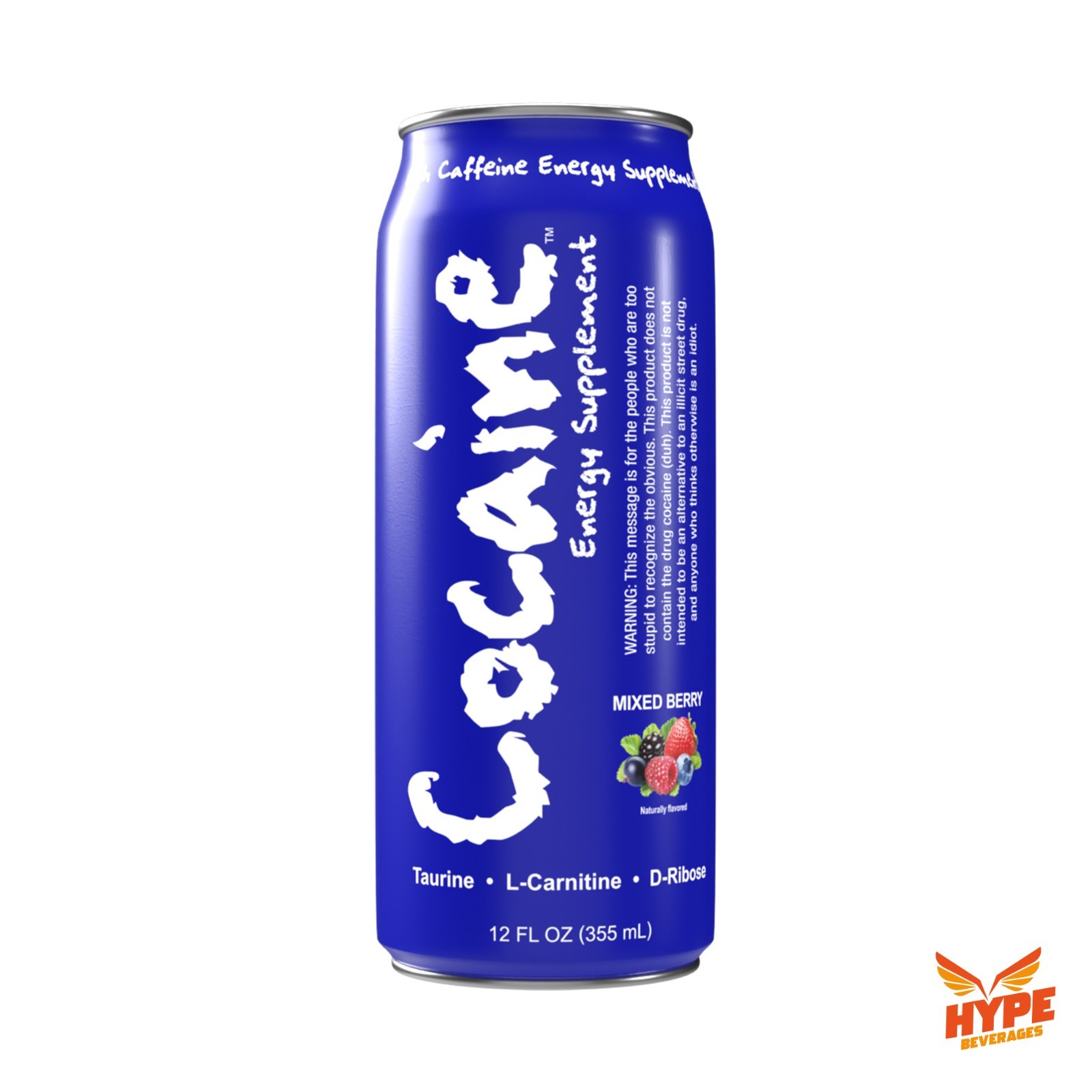 Hype Beverages High Caffeine Pre Workout Energy Drink | Mixed Berry | Pack of 12