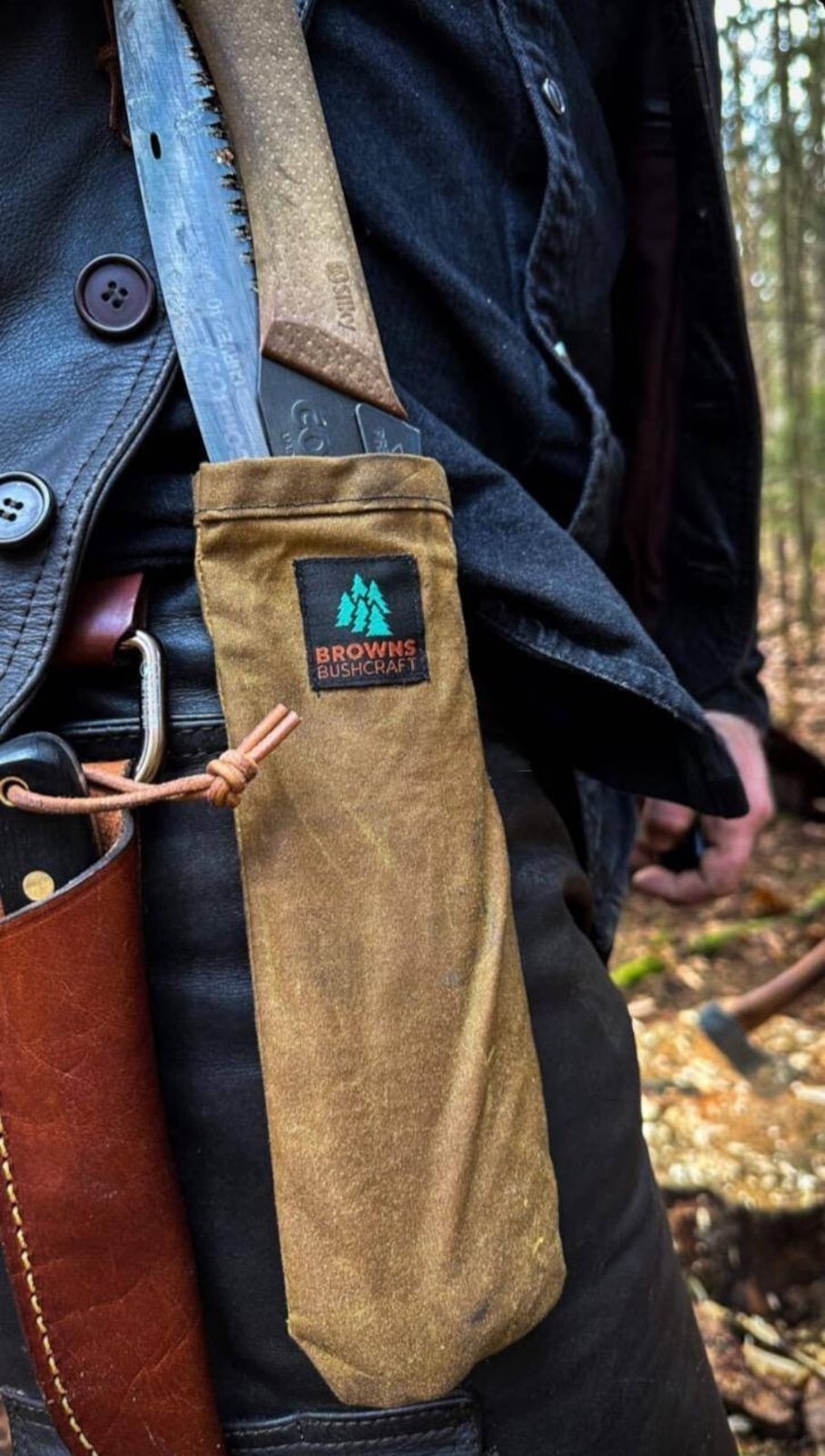Bigfoot Canvas Silky Gomboy Bahco Saw Sheath Belt Pouch Waxed Canvas Bushcraft Bigfoot Canvas Silky Gomboy Bahco Saw Sheath Belt Pouch Waxed Canvas Bushcraft