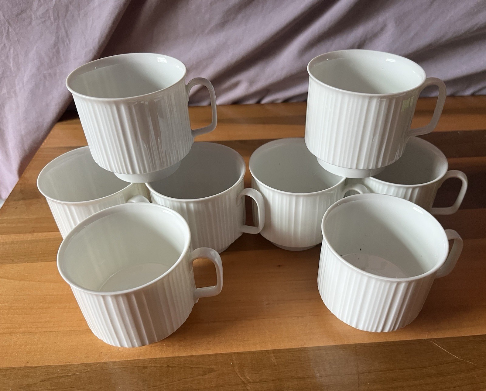 Vtg Rosenthal German Porcelain Studio Line Tapio Wirkkala Coffee Cups Mugs White Vtg Rosenthal German Porcelain Studio Line Tapio Wirkkala Coffee Cups Mugs White