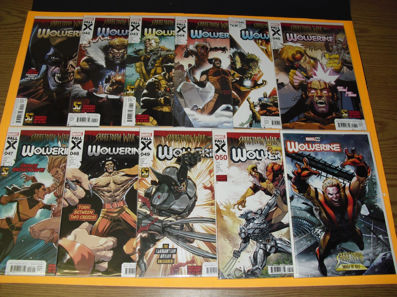 Lot of 11 Wolverine run #41-50 all NM 2024 Marvel 42 43 44 45 46 47 48 49 6324