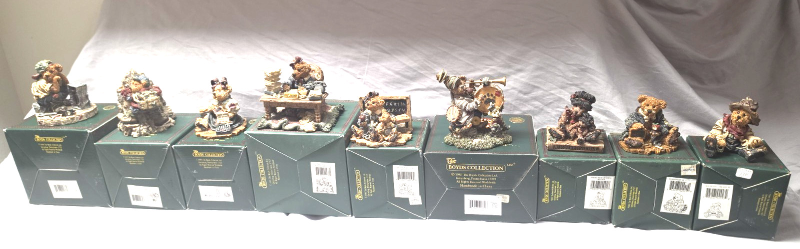 Lot of 9 Boyd's Bears & Friends Bearstones- Professions/Hobbies /Original box Lot of 9 Boyd's Bears & Friends Bearstones- Professions/Hobbies /Original box