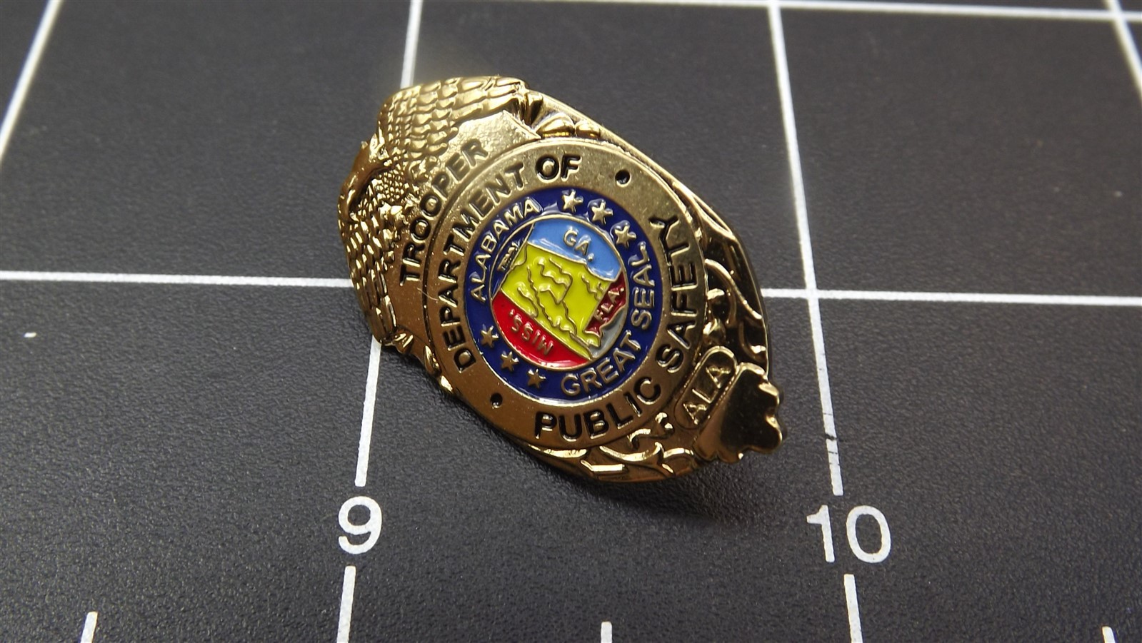 "ALABAMA STATE TROOPER" FAST-SHIP Enamel Lapel Pin 