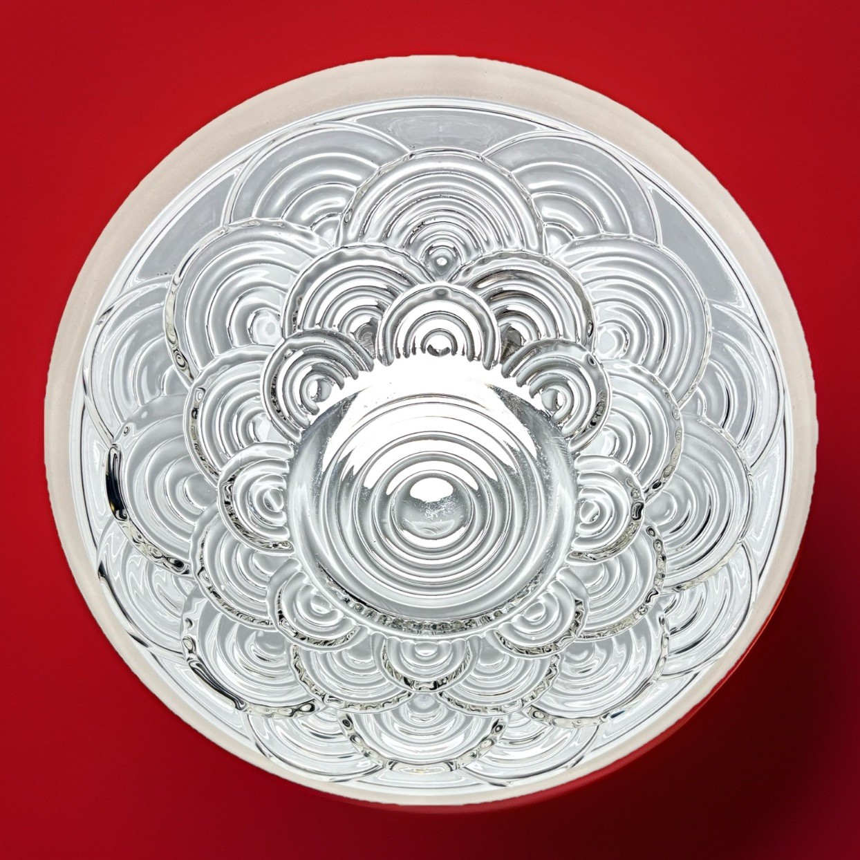 Vintage Art Deco 1940s-50's Atomic Retro Glass Shade Ceiling Light Fixture Vintage Art Deco 1940s-50's Atomic Retro Glass Shade Ceiling Light Fixture