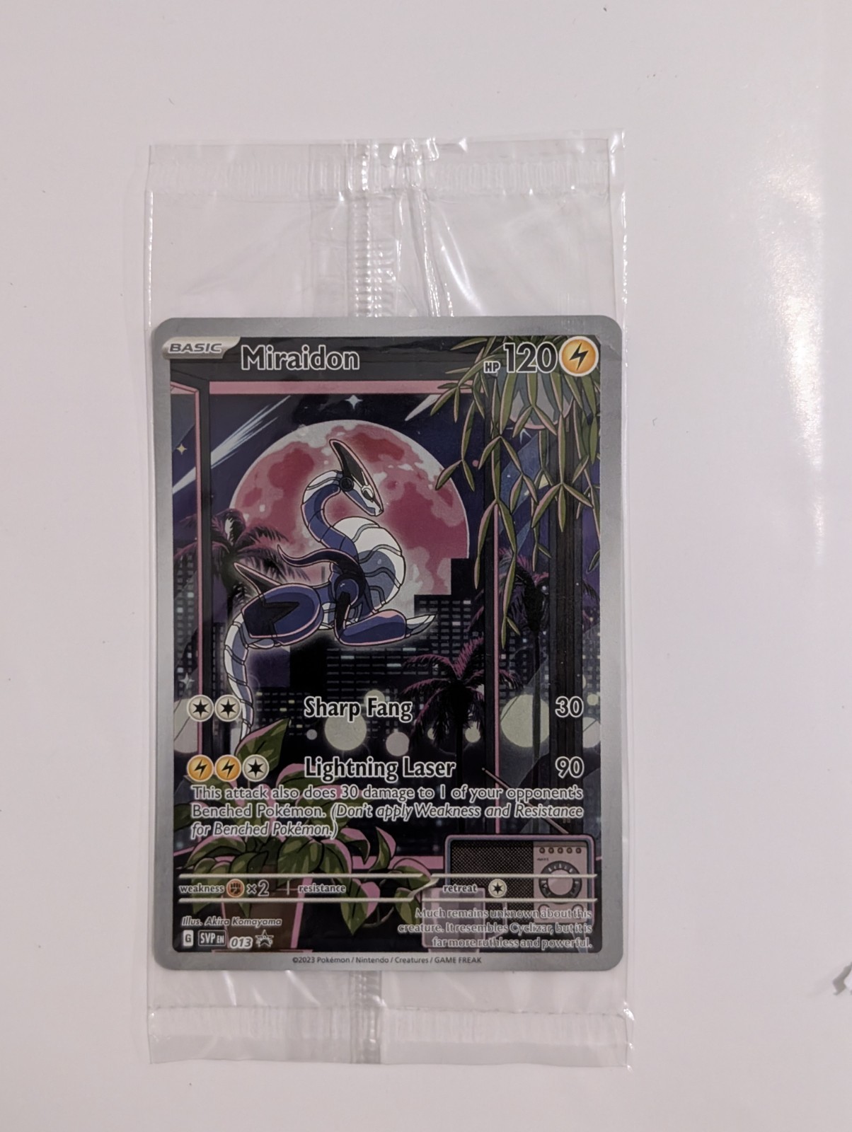 Pokémon TCG Miraidon SVP 013 Scarlet Violet Black Star Promo Sealed Pokémon TCG Miraidon SVP 013 Scarlet Violet Black Star Promo Sealed