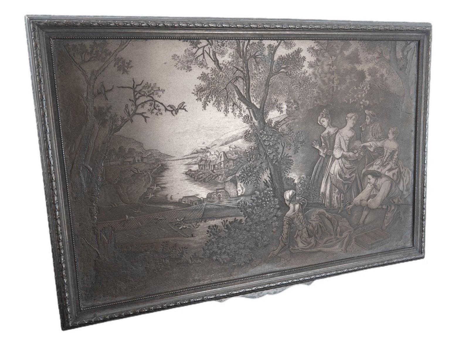 c1890 French sterling silverplate Jewelry Box c1890 French sterling silverplate Jewelry Box