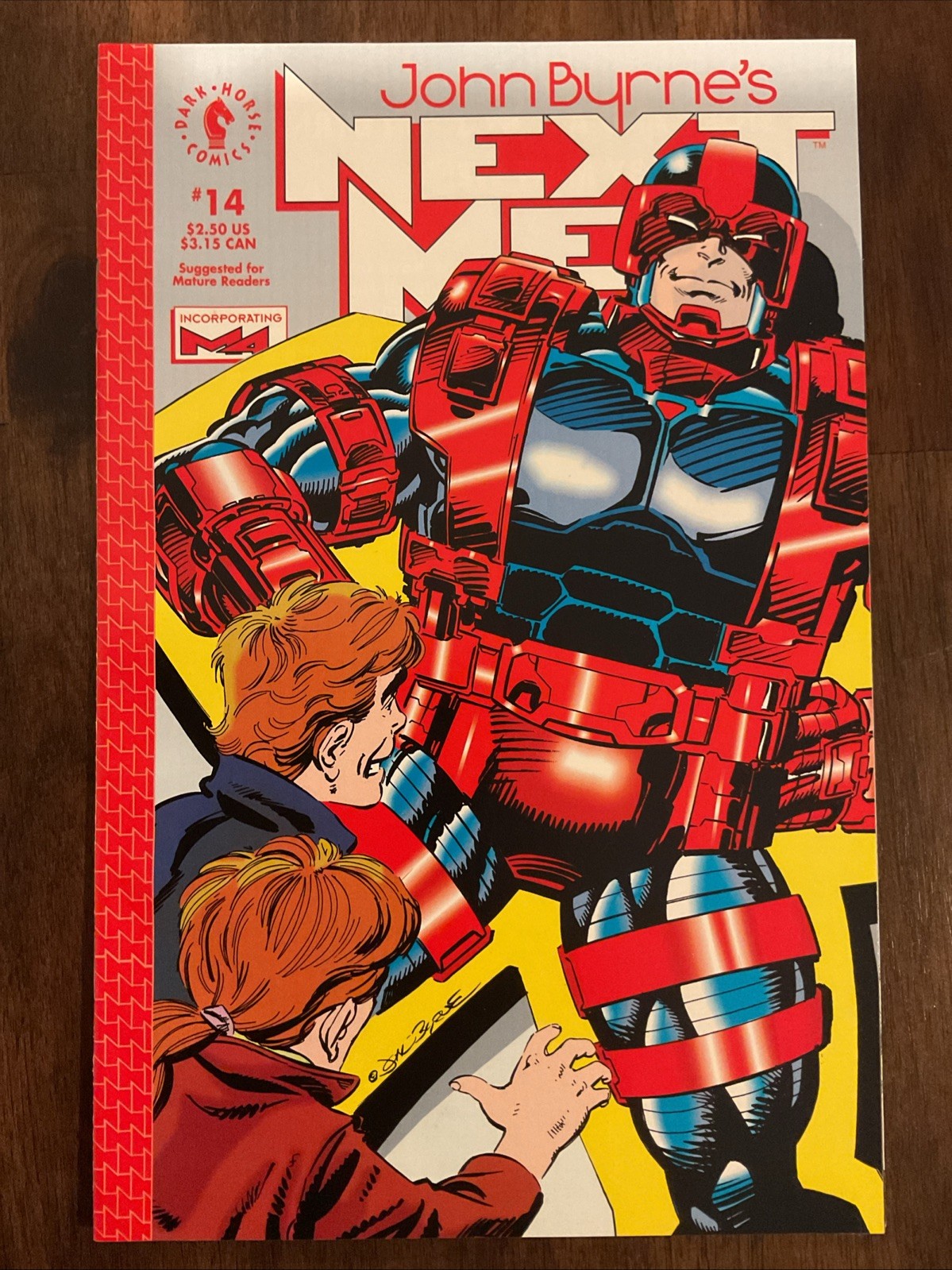 John Byrne's Next Men #14 (DH 1993) 1st Cameo App. of Hellboy. Nice copy look John Byrne's Next Men #14 (DH 1993) 1st Cameo App. of Hellboy. Nice copy look