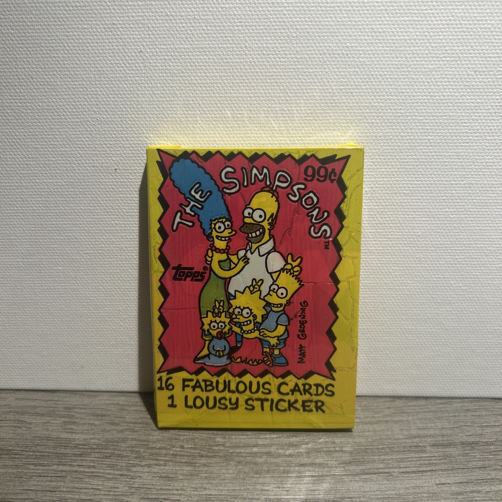 The Simpsons 1990 Topps Trading 16 Fabulous Cards Wax Packs NEW Rare The Simpsons 1990 Topps Trading 16 Fabulous Cards Wax Packs NEW Rare