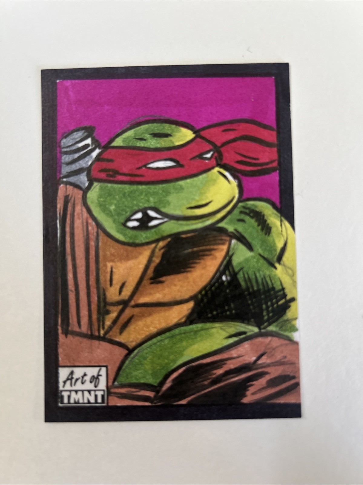2019 Topps Art Of TMNT Sketch Card Rees Inlay 1/1 2019 Topps Art Of TMNT Sketch Card Rees Inlay 1/1