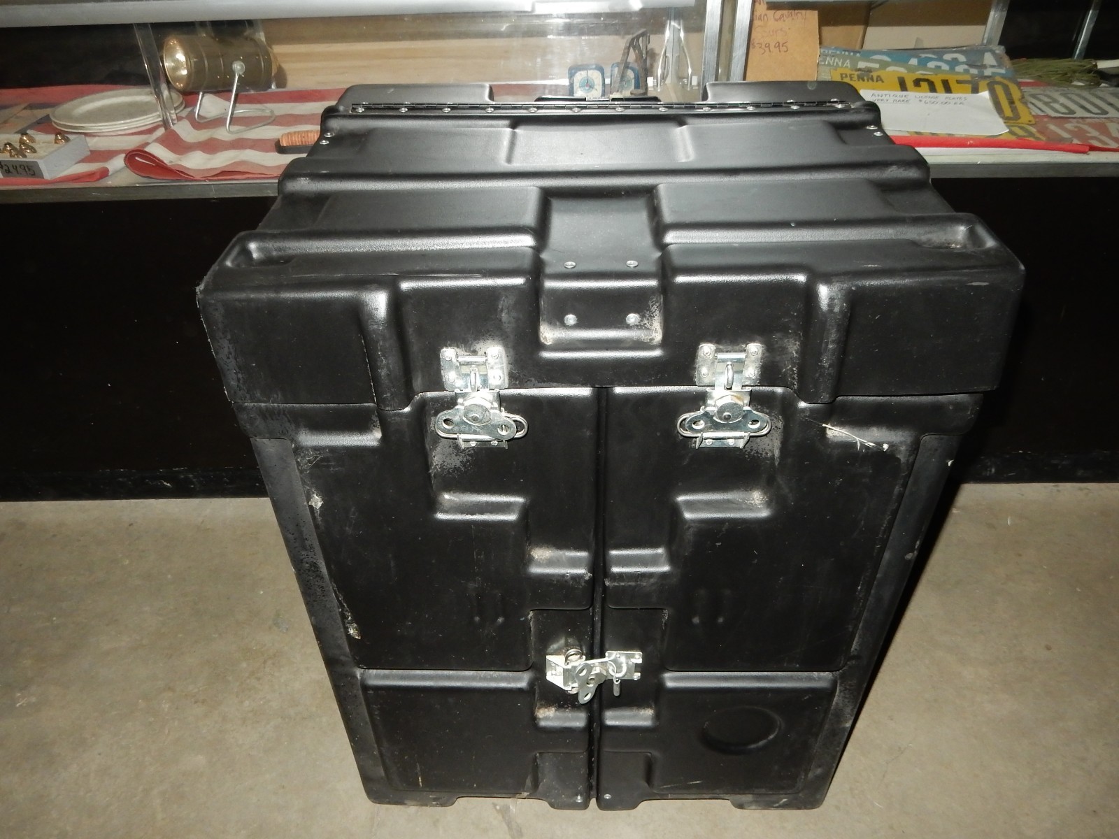 Folding Desk in a Large Portable Black Case with Wheels Folding Desk in a Large Portable Black Case with Wheels