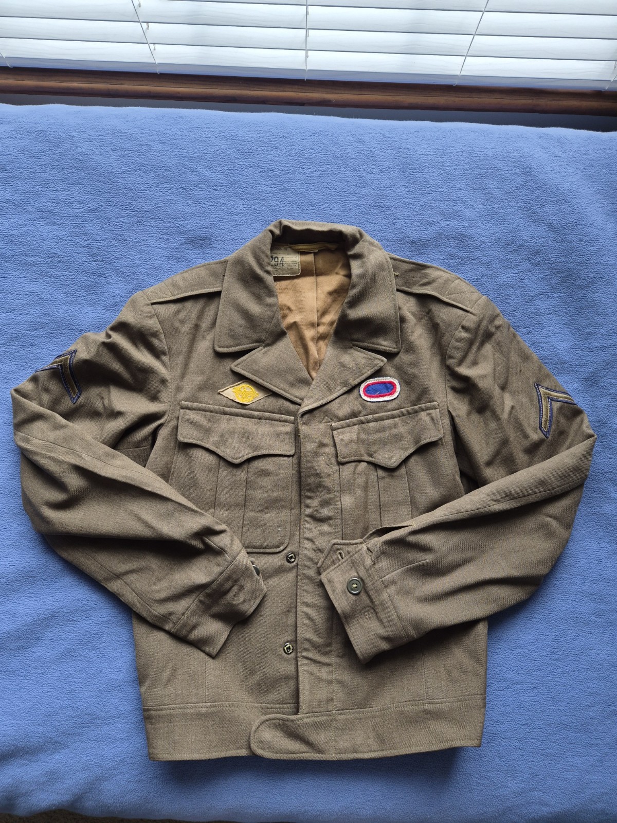 World War 2 Green/Khaki Wool Field Shirt Vintage Size 38L World War 2 Green/Khaki Wool Field Shirt Vintage Size 38L