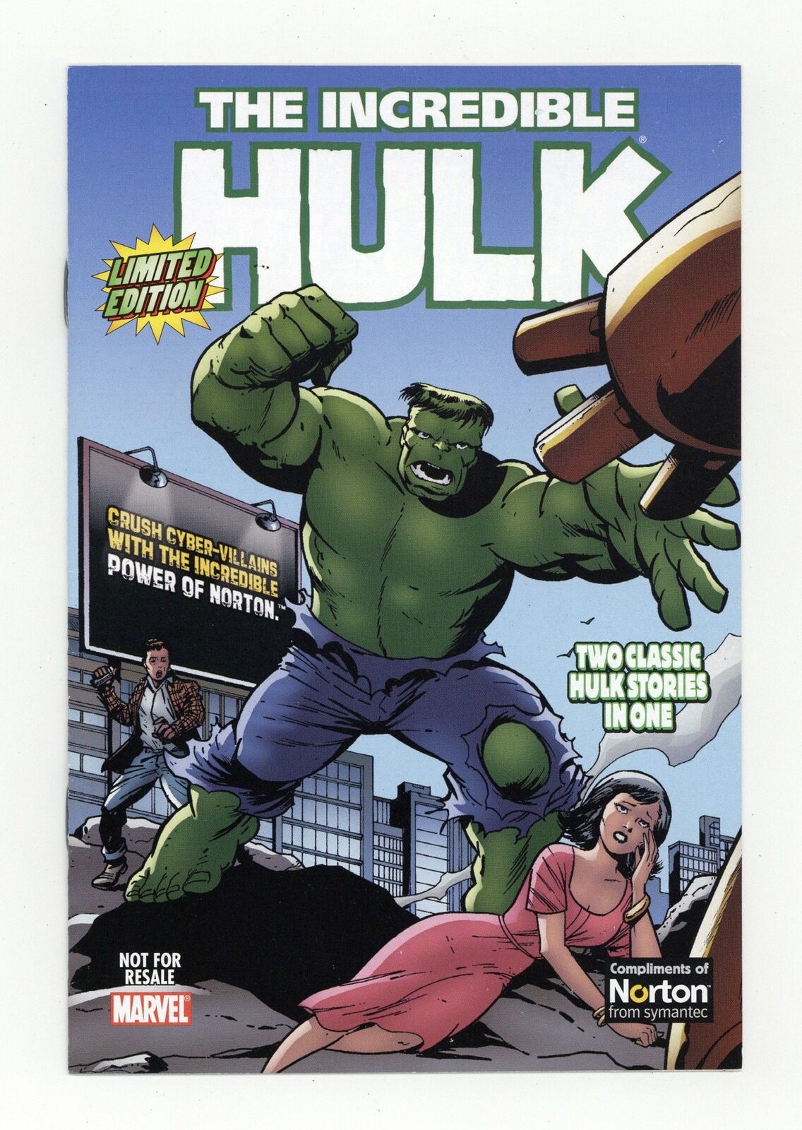 Incredible Hulk Norton Promotional Giveaway #1 VF/NM 9.0 2008