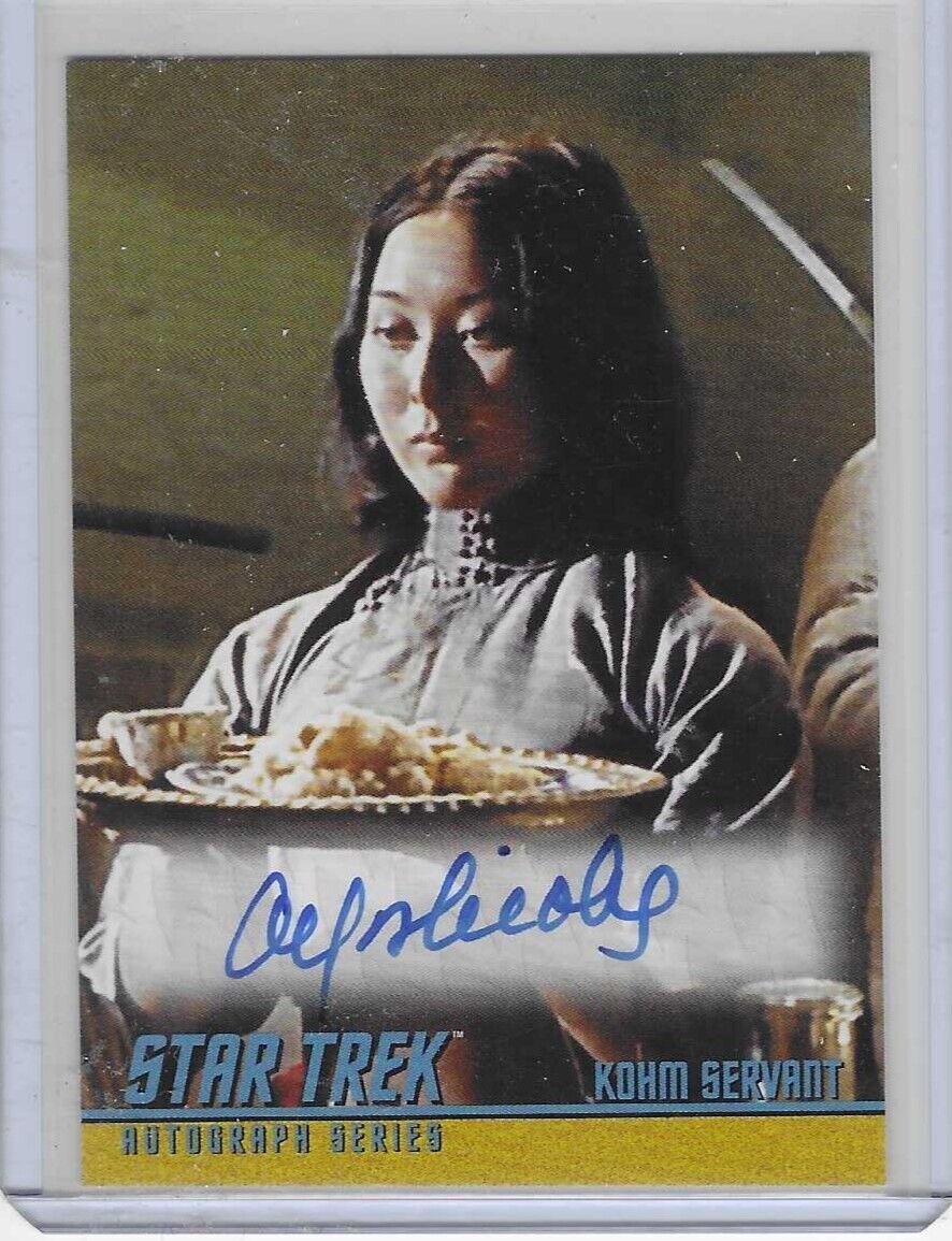 Women Of Star Trek. Art And Images. Adele Yoshioka Autograph Card A313