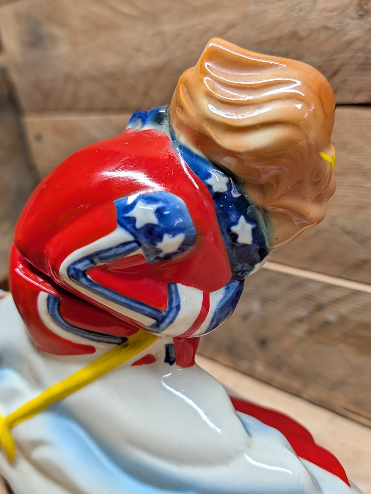 VTG 1972 Ezra Brooks Whiskey Decanter Idaho Downhill Skier Baked Potato VTG 1972 Ezra Brooks Whiskey Decanter Idaho Downhill Skier Baked Potato