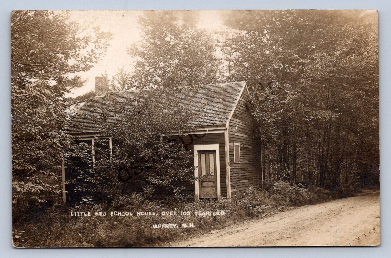 K1/ Jaffrey New Hampshire RPPC Postcard c1910 Little Red School House 509 K1/ Jaffrey New Hampshire RPPC Postcard c1910 Little Red School House 509
