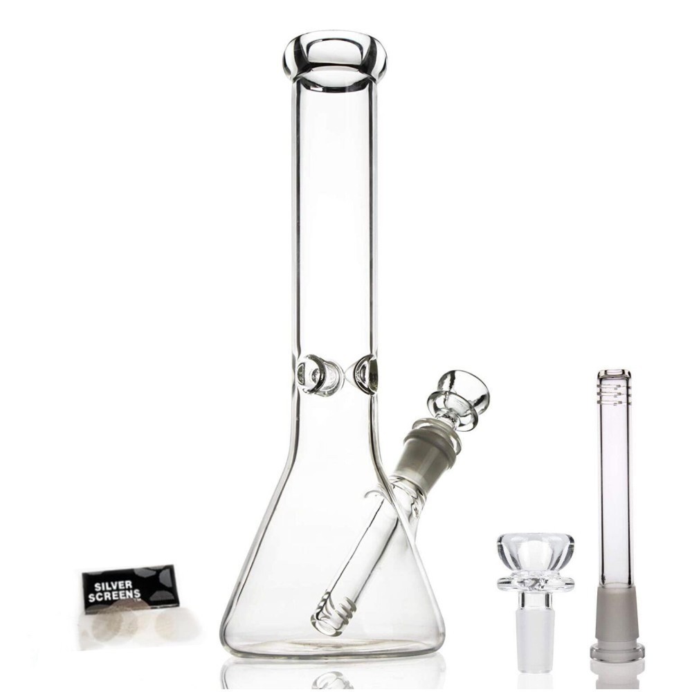 10 inch Heavy Glass Bong Water Pipe Smoking Bong Beaker + 14mm Bowl hookah 10 inch Heavy Glass Bong Water Pipe Smoking Bong Beaker + 14mm Bowl hookah
