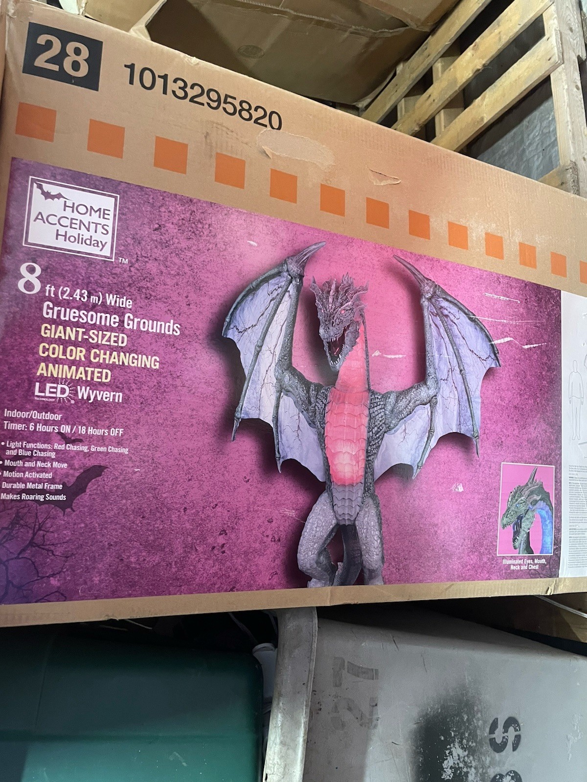 8 Foot Tall Wyvern Halloween Decoration Outdoor Safe 8 Foot Tall Wyvern Halloween Decoration Outdoor Safe