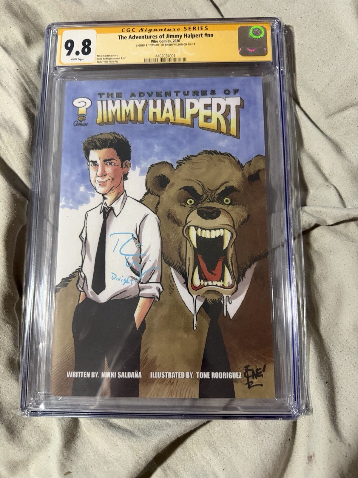 The Office Adventures of Jimmy Halpert Rare Promo CGC SS 9.8 SIgned Rainn Wilson The Office Adventures of Jimmy Halpert Rare Promo CGC SS 9.8 SIgned Rainn Wilson