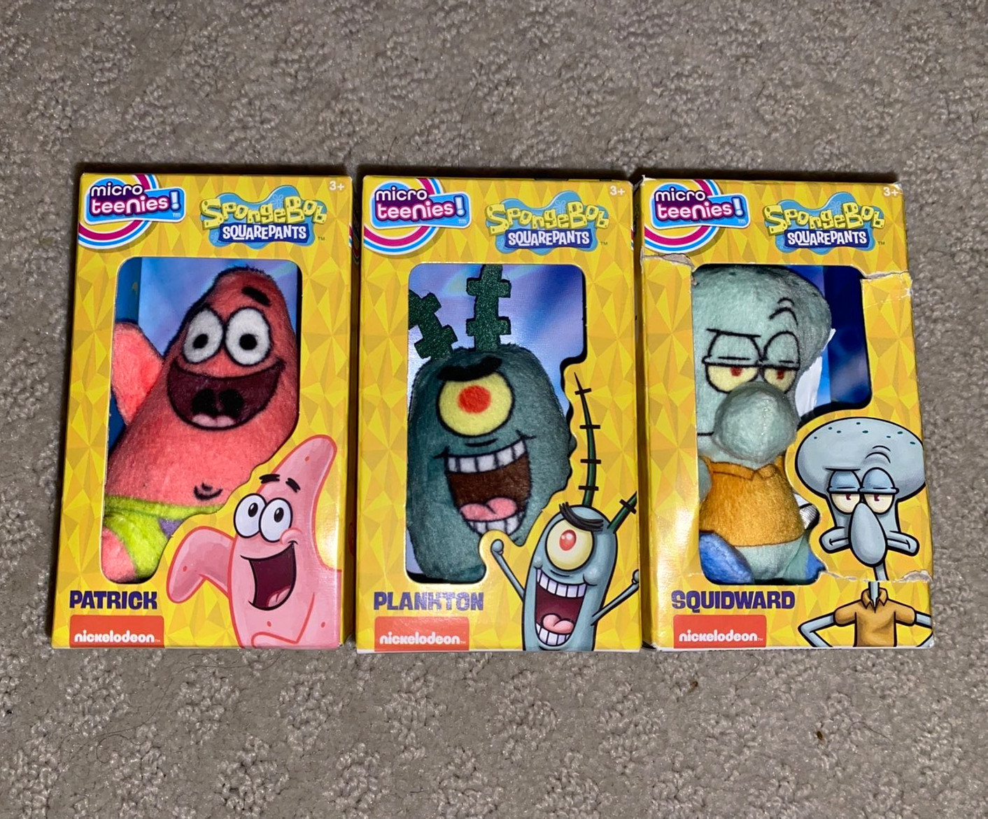 Nickelodeon SpongeBob Micro Teenies Patrick, Plankton, Squidward Nickelodeon SpongeBob Micro Teenies Patrick, Plankton, Squidward
