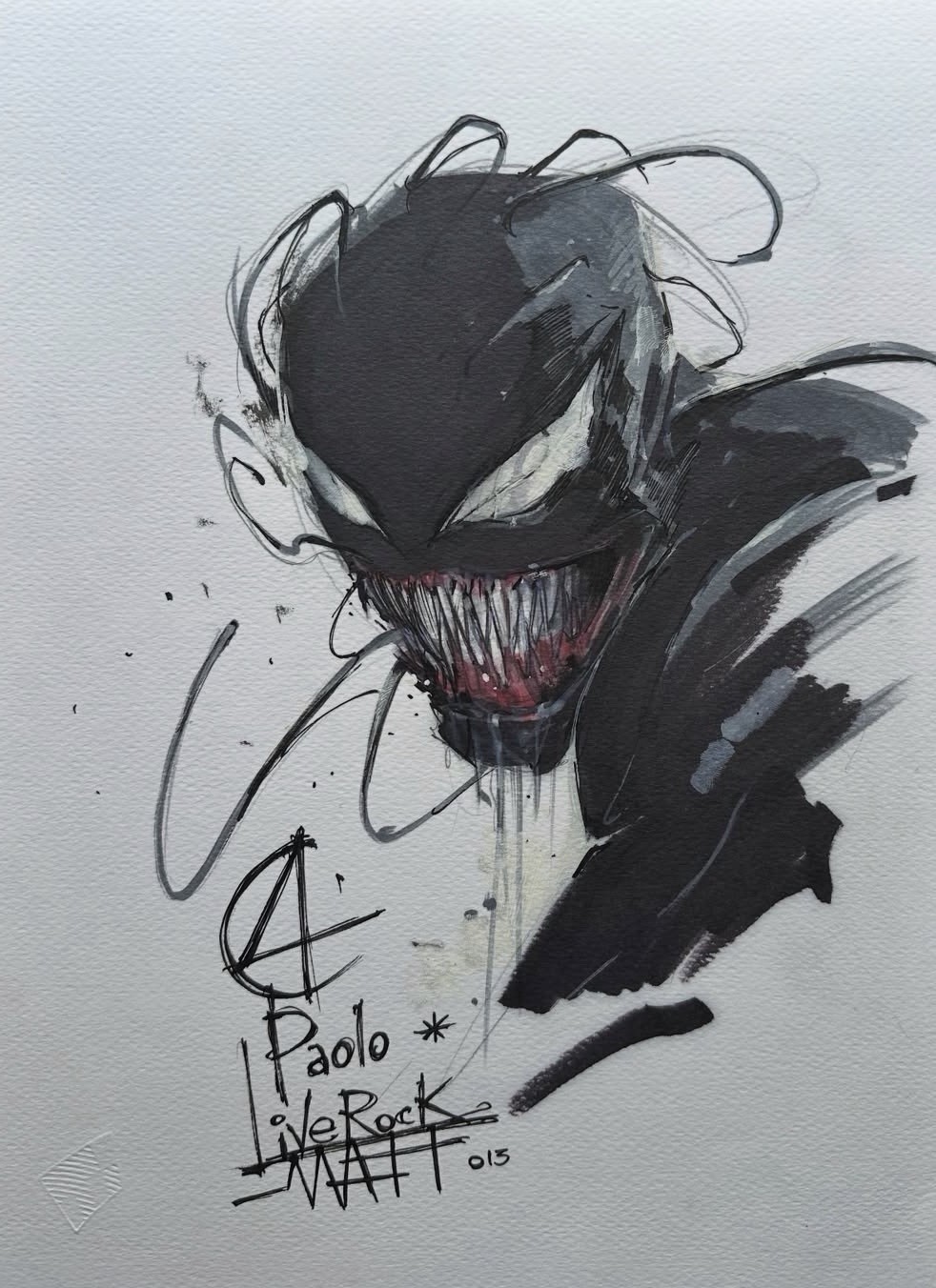 Venom Original Art Francesco Mattina Venom Original Art Francesco Mattina