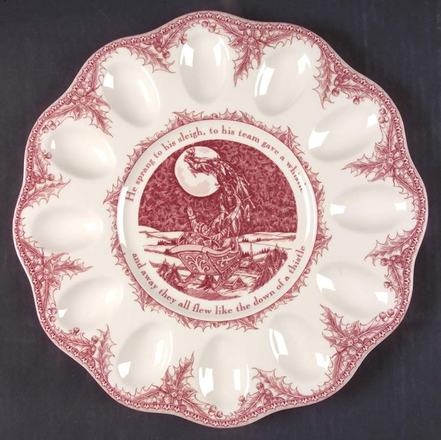 Noble Excellence Twas the Night Before Christmas Deviled Egg Plate 10880705 Noble Excellence Twas the Night Before Christmas Deviled Egg Plate 10880705