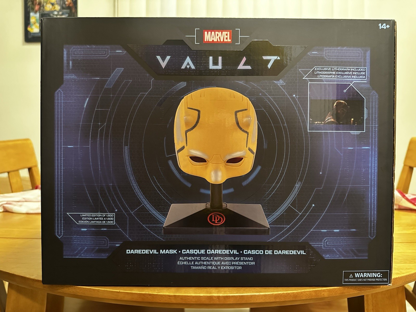 2026 Disney D23 Exclusive Marvel Daredevil Vault YELLOW Mask NEW IN HAND LE 1500 2026 Disney D23 Exclusive Marvel Daredevil Vault YELLOW Mask NEW IN HAND LE 1500