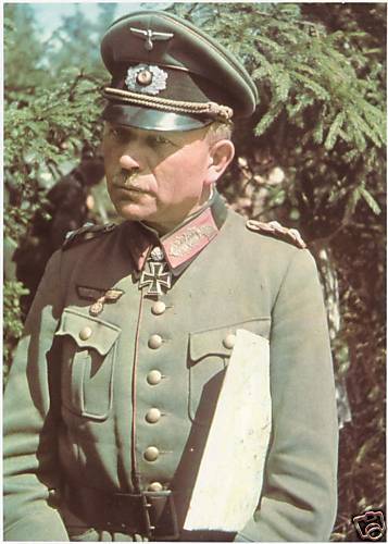 COLOR WWII  Photo German Officer in the Field  WW2 World War Two Wehrmacht 