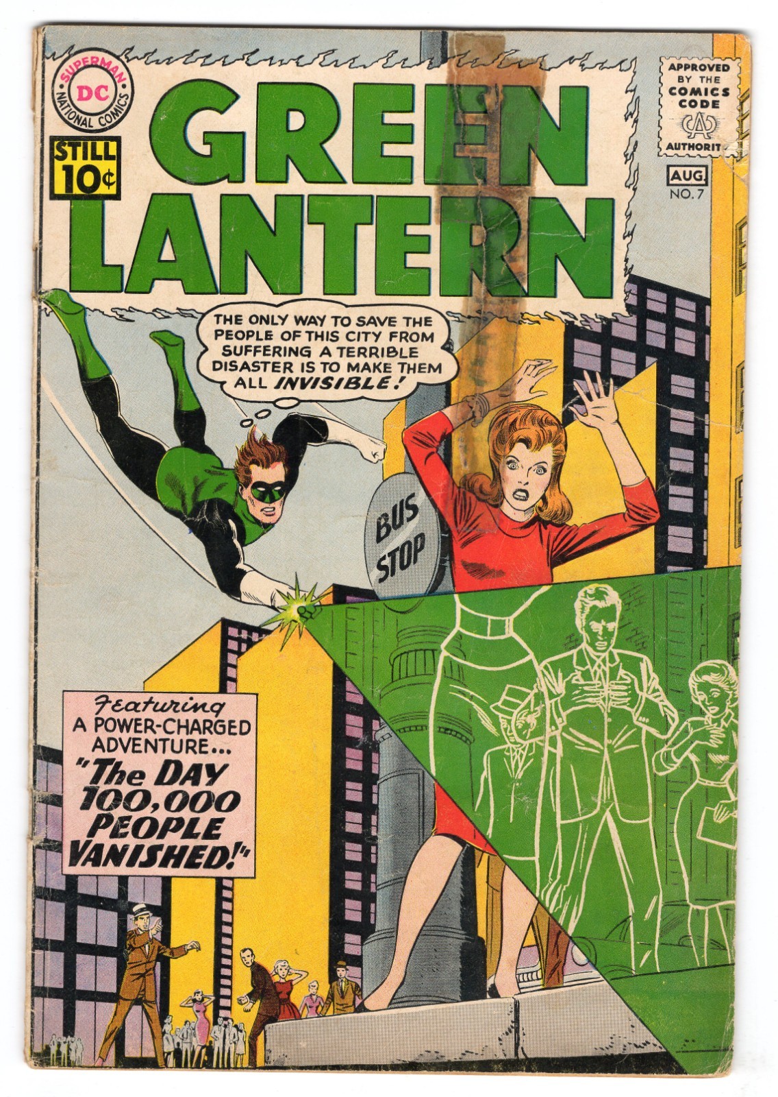 Green Lantern 7 1961 DC Comics G 2.0 1st App Sinestro Carol Ferris Green Lantern 7 1961 DC Comics G 2.0 1st App Sinestro Carol Ferris