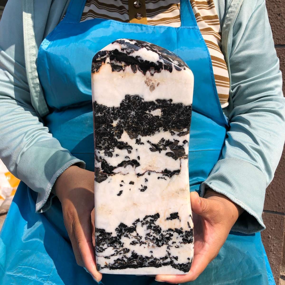 8.73LB Natural Beautiful Zebra Calcite Crystal Mineral Specimen Healing 1684 8.73LB Natural Beautiful Zebra Calcite Crystal Mineral Specimen Healing 1684