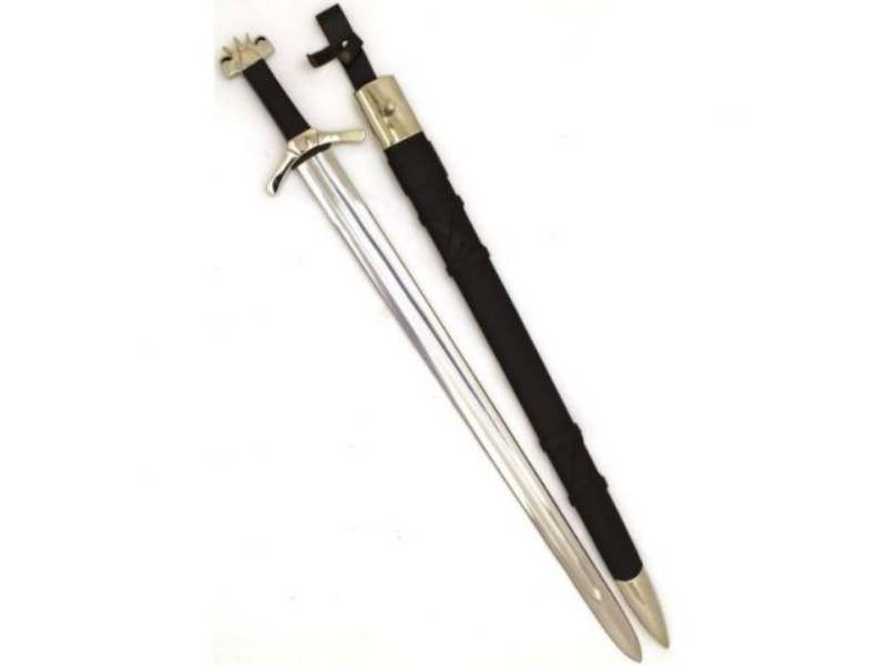 Medeival Warrior 13th Century Full Tang Carbon Steel Sword w/Leather Scabbard Medeival Warrior 13th Century Full Tang Carbon Steel Sword w/Leather Scabbard