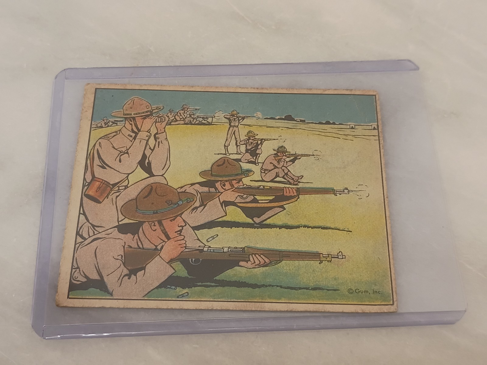1941 Gum, Inc. - Uncle Sam - Soldier - #3 Learning To Shot - G/VG Condition 1941 Gum, Inc. - Uncle Sam - Soldier - #3 Learning To Shot - G/VG Condition