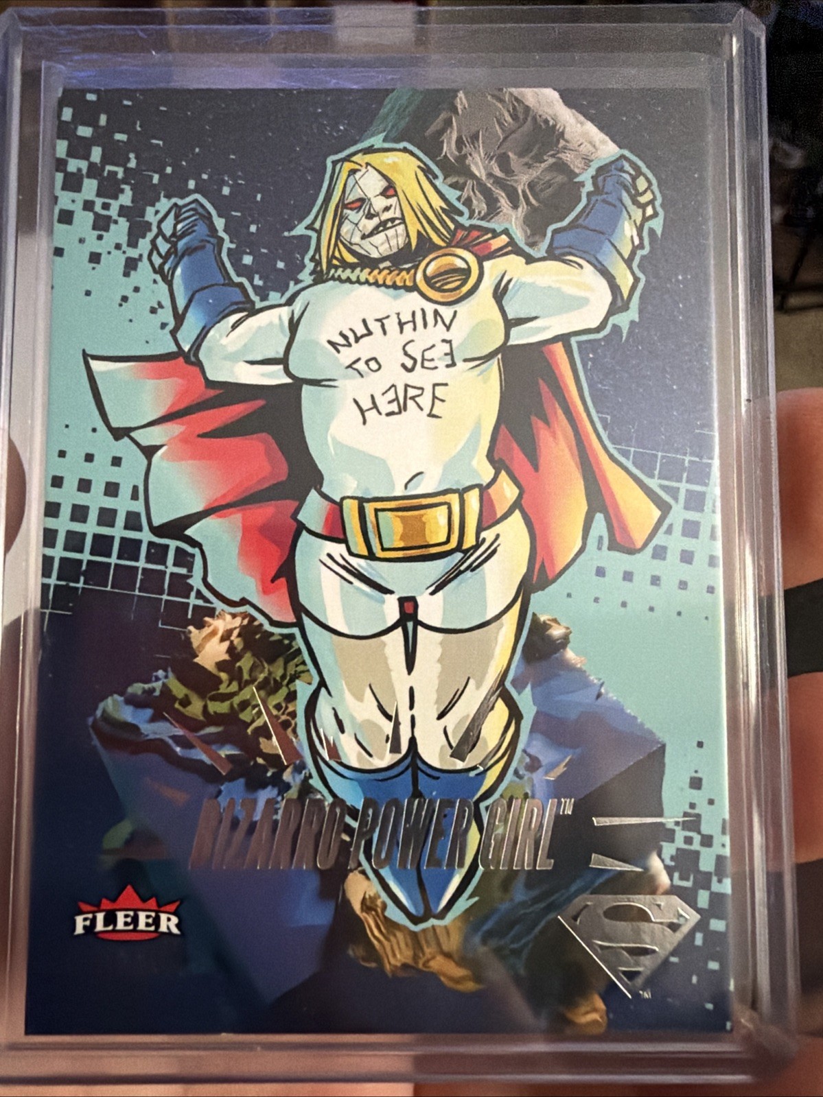 2025 Fleer Ultra Superman Bizarro Power Girl Variant V-3