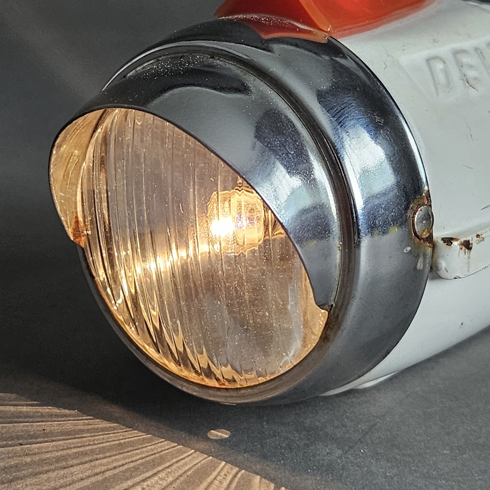 Delta Rocket Ray Custom FLUTED Headlight Lens - Huffy Higgins Hawthorne Schwinn Delta Rocket Ray Custom FLUTED Headlight Lens - Huffy Higgins Hawthorne Schwinn