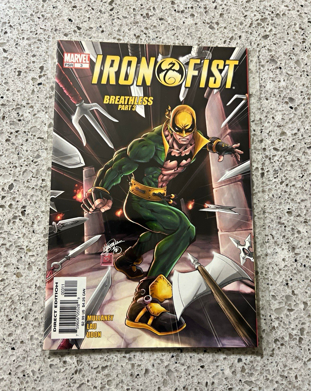 Marvel Iron Fist #3 Direct Edition Breathless Iron Fist Danny Rand Mullaney Marvel Iron Fist #3 Direct Edition Breathless Iron Fist Danny Rand Mullaney